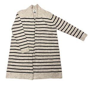 Gray and Black Striped XL Old Navy Cardigan